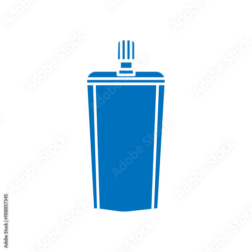 Doy pack pouch icon Thin line illustration set