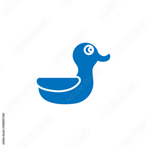 Duck icon Thin line illustration set