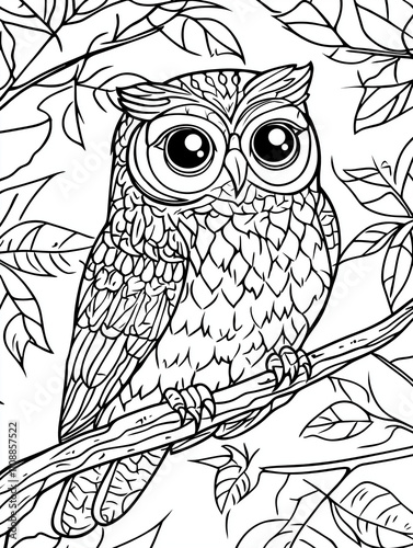 A simple coloring page for a child, simple detail, clean thick lines, outline no color fill frame, extreme simple line drawing, AI generated
