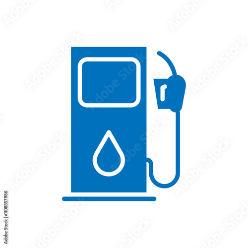Gas station Icon Thin line illustration set