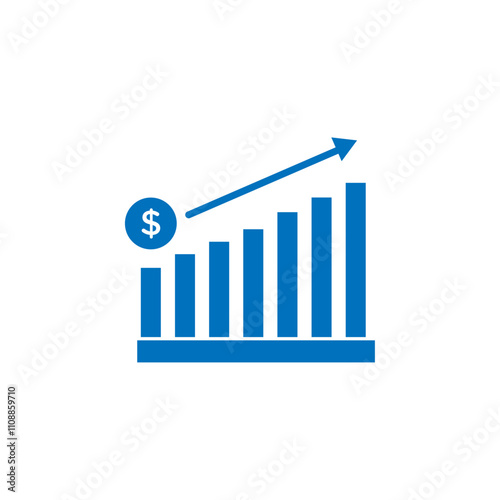 Revenue icon Thin line illustration set