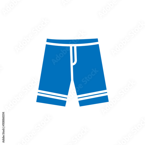 Swim shorts icon Thin line illustration set