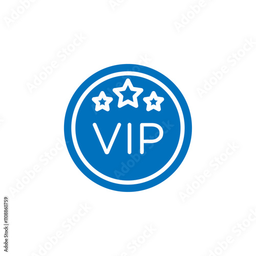 VIP icon Thin line illustration set