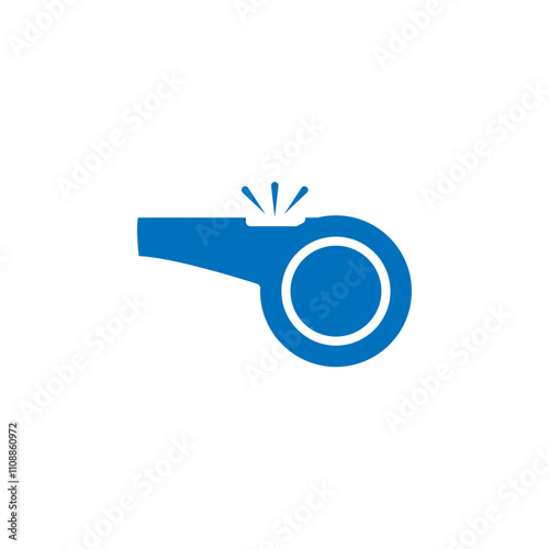 Whistle icon Thin line illustration set