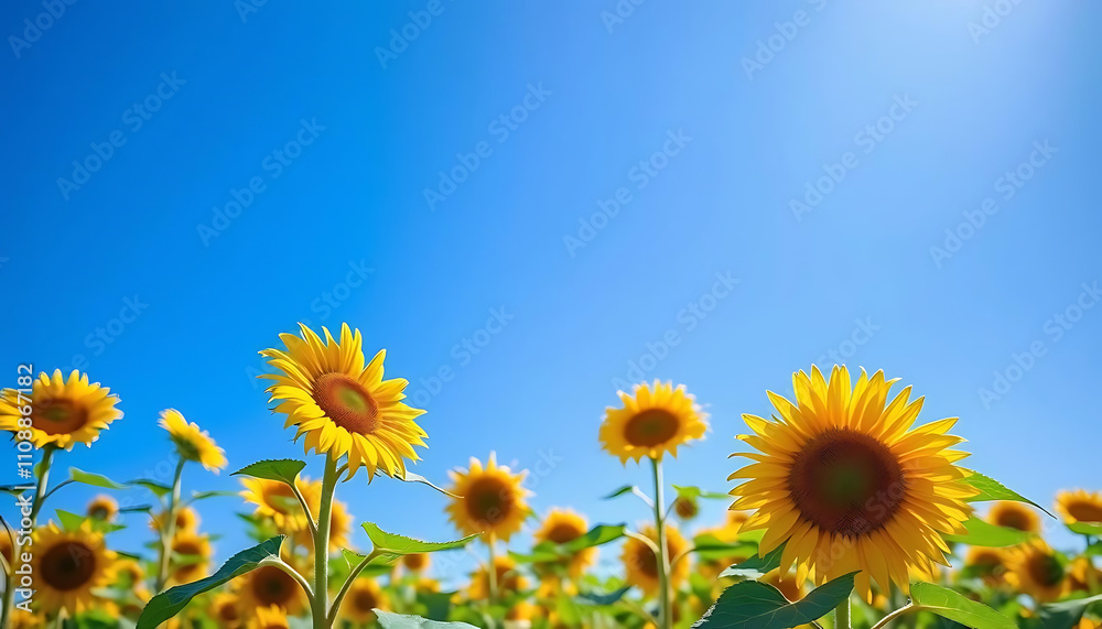 Fototapeta premium field of sunflowers