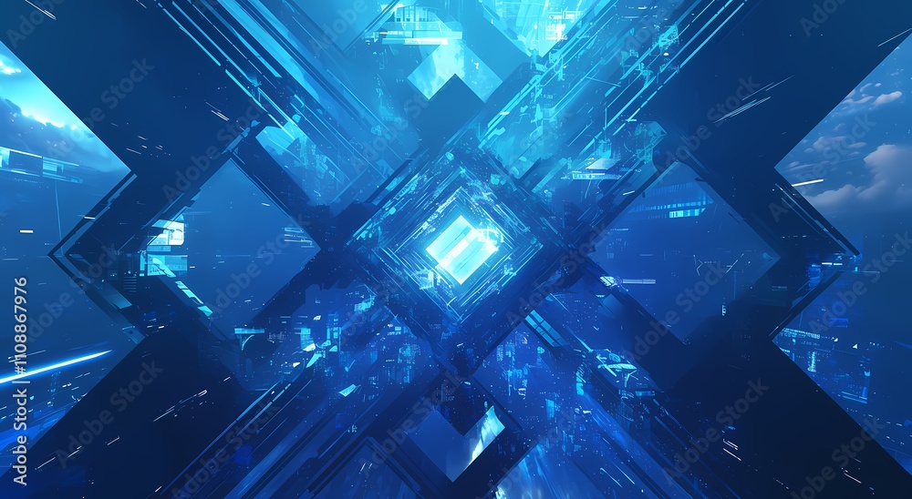 Fototapeta premium abstract blue background