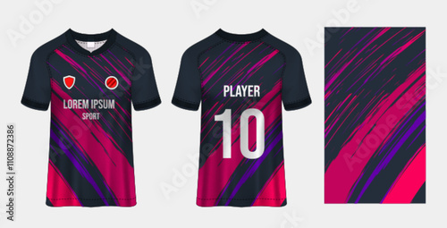 Sport jersey design fabric textile for sublimation.