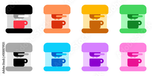 Editable coffee maker vector icon. Cafe, coffee shop, restaurant, drink, beverages. Part of a big icon set family. Perfect for web and app interfaces, presentations, infographics, etc