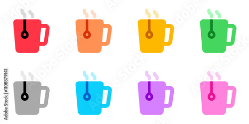 Editable a cup of hot tea vector icon. Cafe, coffee shop, restaurant, drink, beverages. Part of a big icon set family. Perfect for web and app interfaces, presentations, infographics, etc