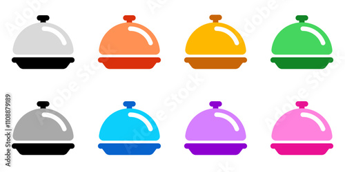 Editable food cover, serving vector icon. Food, restaurant. Part of a big icon set family. Perfect for web and app interfaces, presentations, infographics, etc