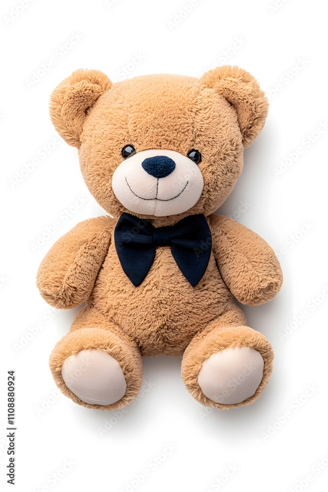 Fototapeta premium Teddy bear toy, isolated on white background