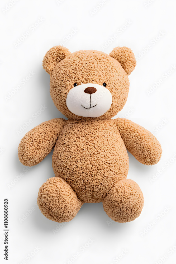 Obraz premium Teddy bear toy, isolated on white background