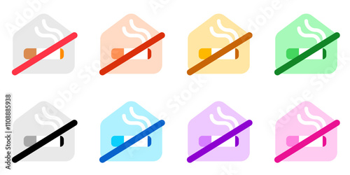 Editable no smoking room vector icon. Part of a big icon set family. Perfect for web and app interfaces, presentations, infographics, etc