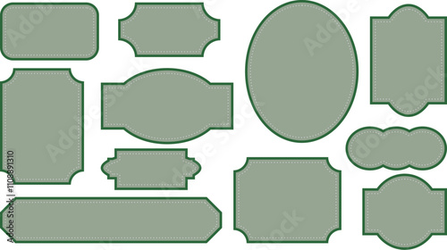 フレームセット。濃いモスグリーンのフレームセット。