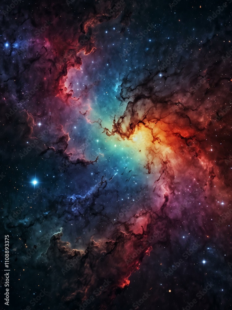 Obraz premium Space galaxy background.