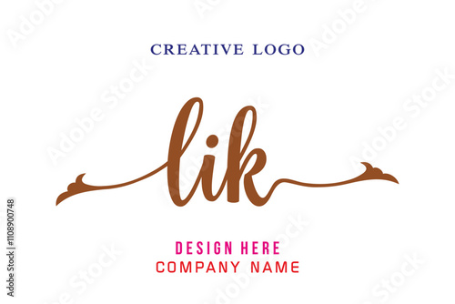 LIK  lettering logo is simple, easy to understand and authoritative