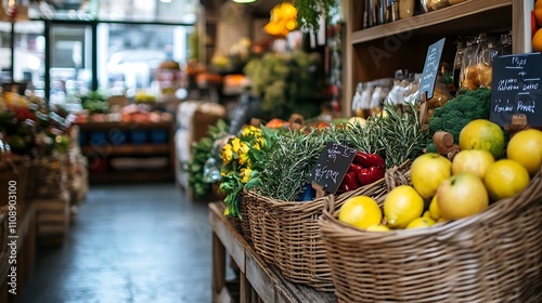 Wallpaper Mural Fresh Produce Display in a Local Market Torontodigital.ca