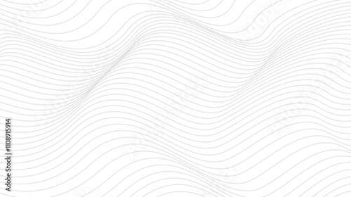 Dynamic line wave pattern background vector wireframe landscape, sound wave, topography, abstract grid black