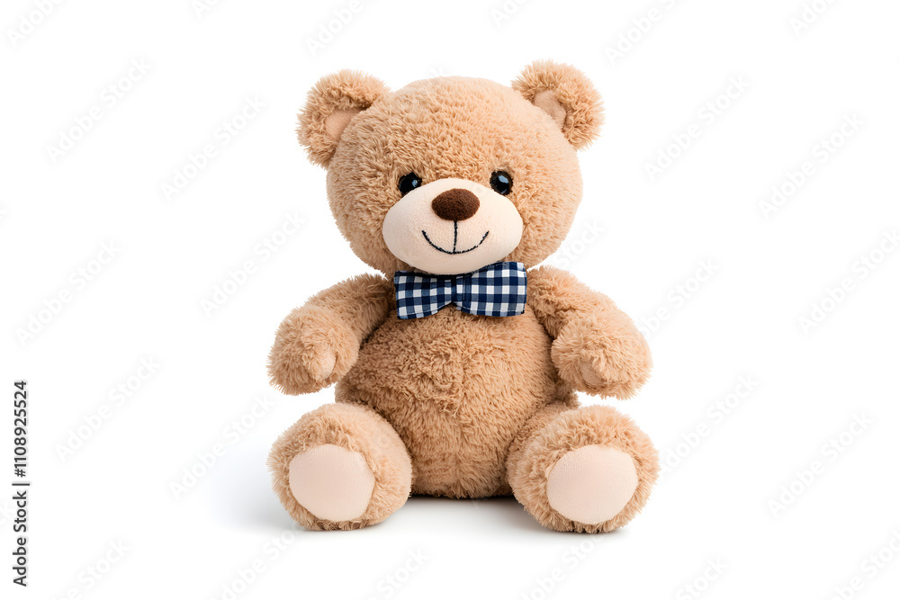 Obraz premium Teddy bear toy, isolated on white background
