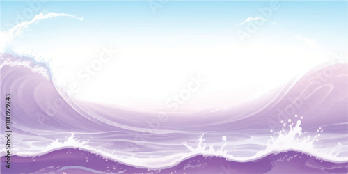 Transparent abstract purple and white abstract water color ocean wave texture background. Banner Graphic Resource as background for ocean wave and water wave abstract graphics
