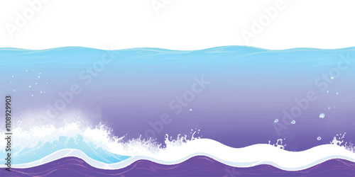 Transparent abstract purple and white abstract water color ocean wave texture background. Banner Graphic Resource as background for ocean wave and water wave abstract graphics
