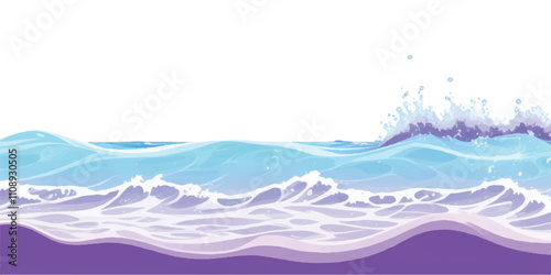 Transparent abstract purple and white abstract water color ocean wave texture background. Banner Graphic Resource as background for ocean wave and water wave abstract graphics
