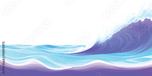 Transparent abstract purple and white abstract water color ocean wave texture background. Banner Graphic Resource as background for ocean wave and water wave abstract graphics
