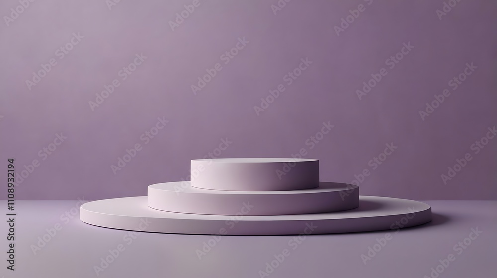 Podium On A Light Purple Background A Minimalistic Scene For Product Presentation With Copy Space In The Center Of The Canvas Podium On A Light Purple Background A Minimalistic Scene For Product Presentation With Copy Space In The Center Of The Canvas