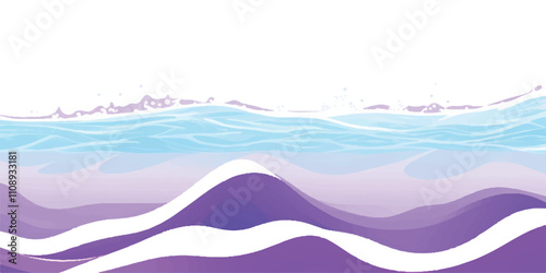 Transparent abstract purple and white abstract water color ocean wave texture background. Banner Graphic Resource as background for ocean wave and water wave abstract graphics
