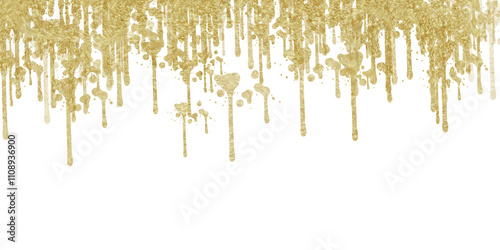 abstract gold glitter light effect PNG image with transparent background