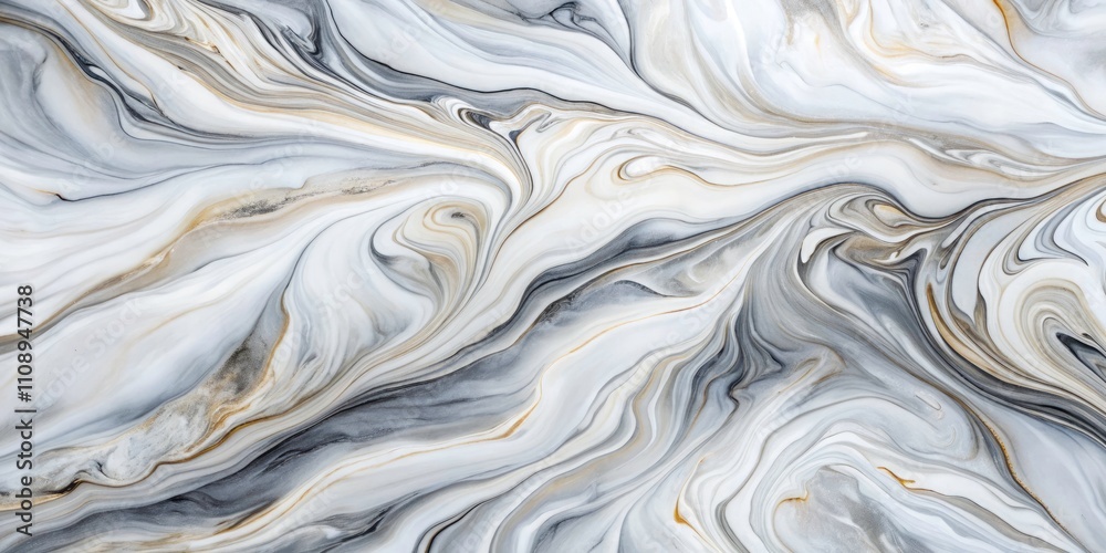 Obraz premium Abstract White Gray Marble Ink Pattern Background for Elegant Designs, Textures, and Surfaces in Interior Decor, Fashion, and Artistic Projects - High-Quality Stock Image