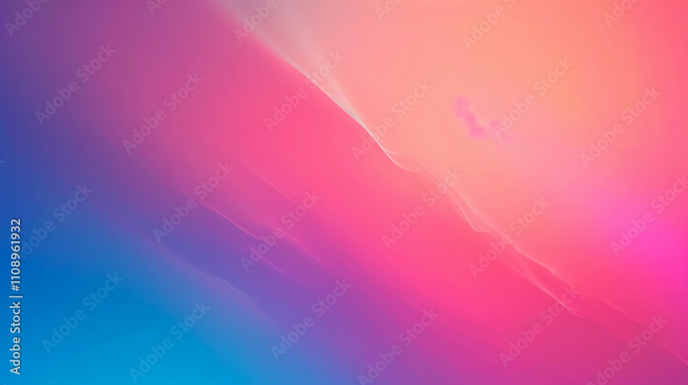 Fototapeta premium Vibrant summer ombre gradient background