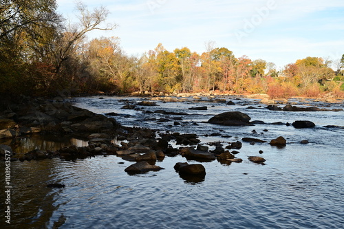 Falmouth Crossing on the North Bank of the Rappahannock River in Virginia, USA.