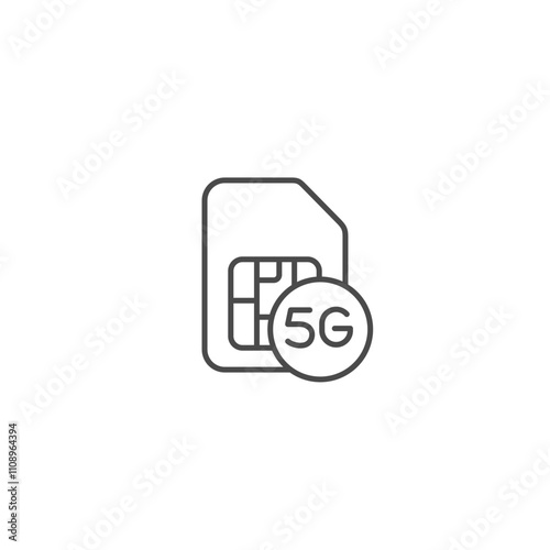 Sim card icon template vector illustration