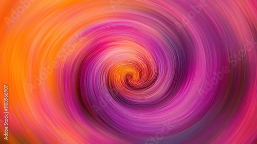 Abstract Swirling Pink and Orange Hues Design