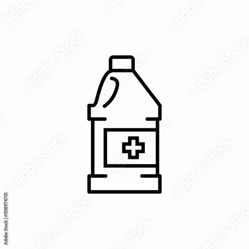 detergent bottle icon sign vector