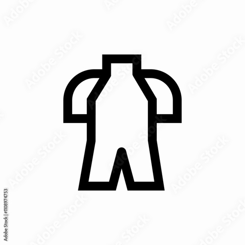 diving swimsuit icon sign vector