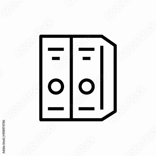 document folders icon sign vector