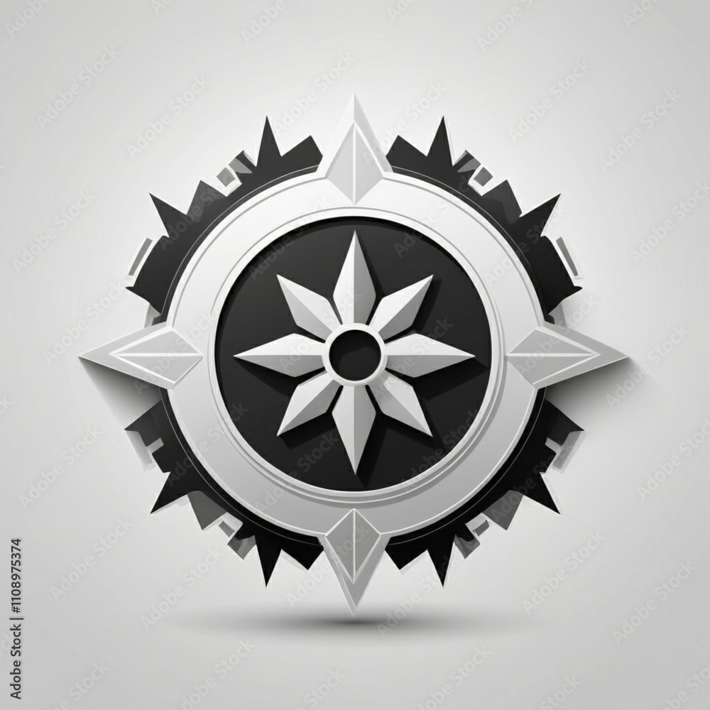 Obraz premium Template logo monochrome minimalist