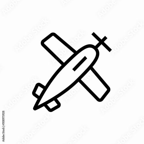 plane flight icon sign vector