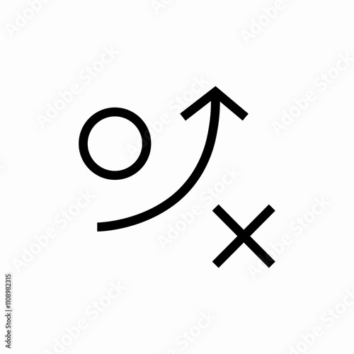 tactics strategy icon sign vector