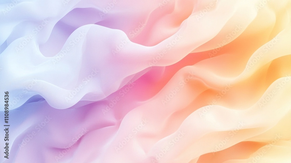 Obraz premium A gradient background featuring soft pastel colors blending together with abstract patterns, evoking creativity.