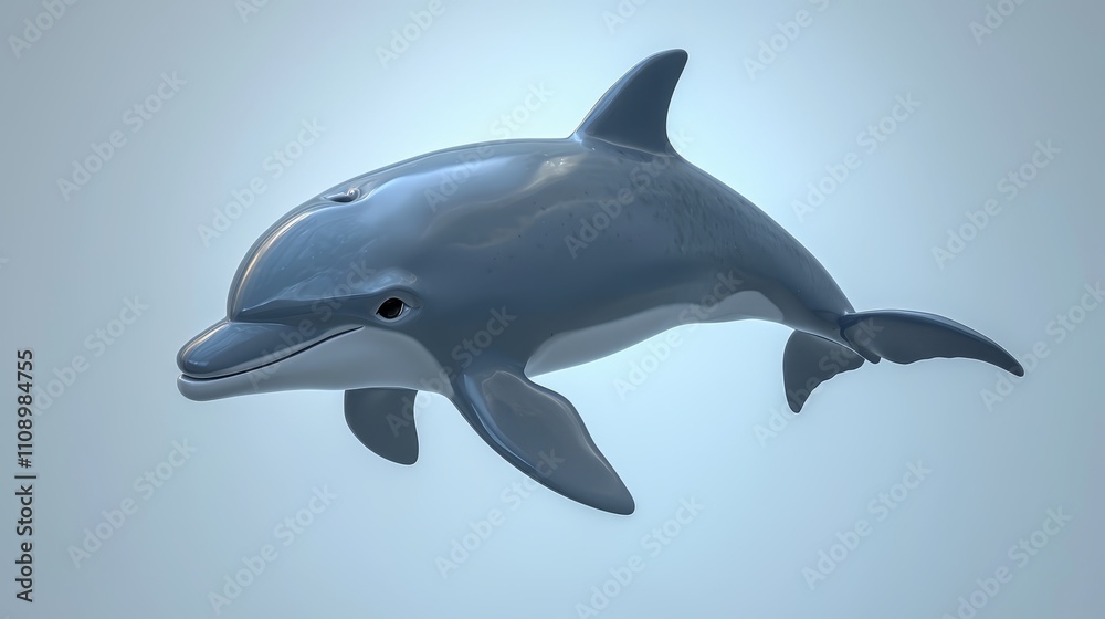 A dolphin is flying through the air with its mouth open A dolphin is flying through the air with its mouth open