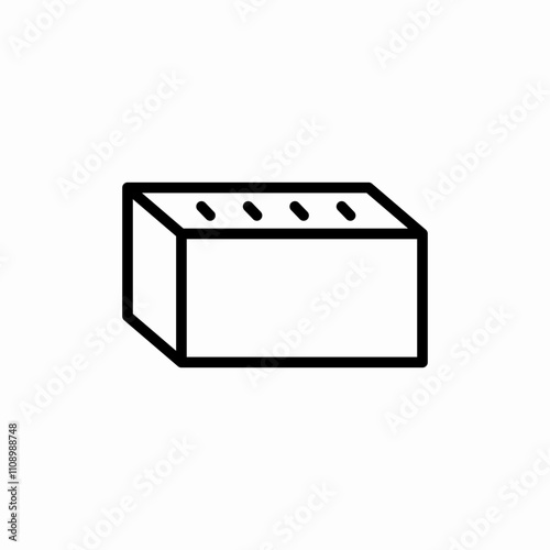 brick construction icon sign vector