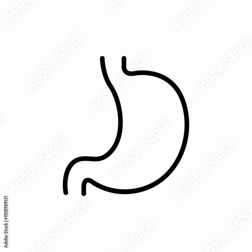 empty stomach icon sign vector