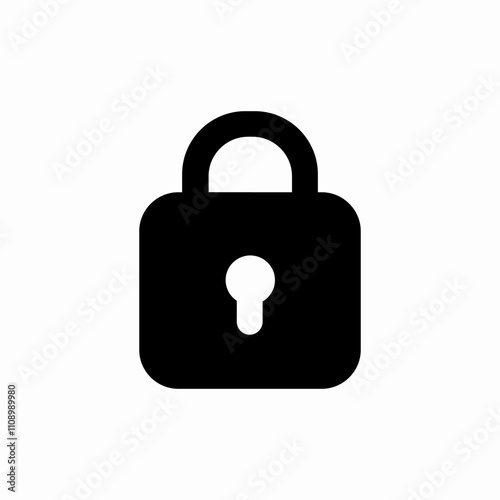 lock protection icon sign vector
