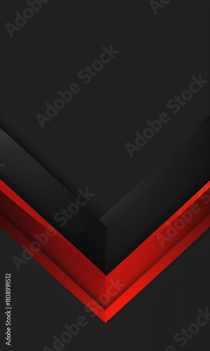 Abstract Red and Black Geometric Background Design Pattern photo