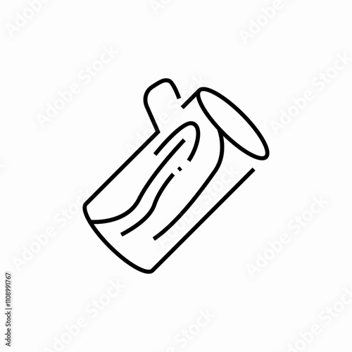 wood log icon sign vector