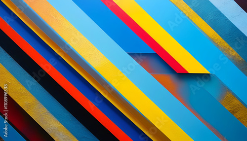 Wallpaper Mural illustrazione sfondo con elementi astratti a tema geometrico surreale Torontodigital.ca