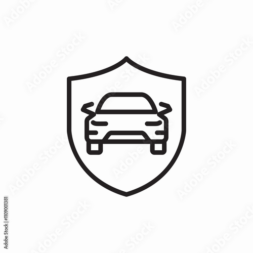 car safety icon sign vector